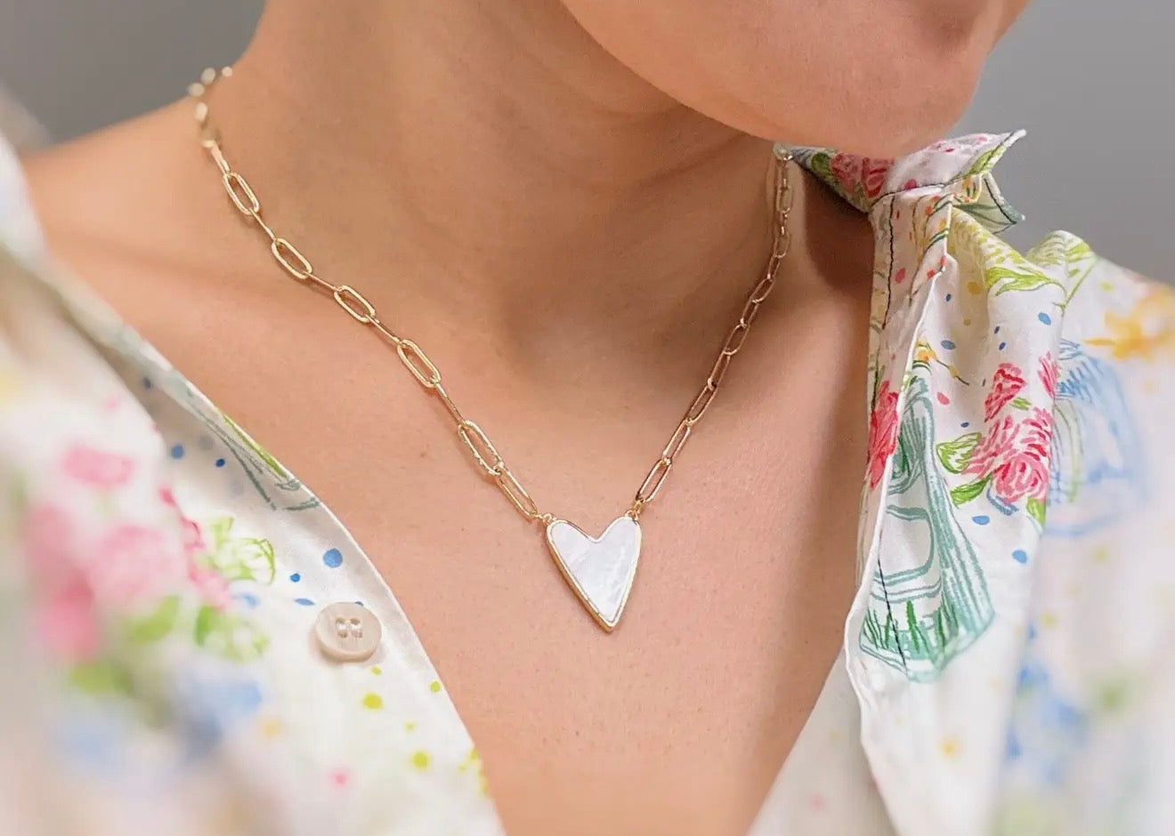 My Heart Link Chain Necklace