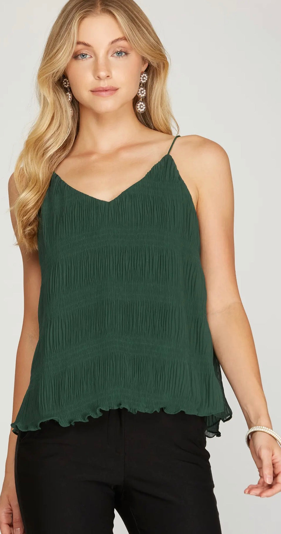 Green Cami Top