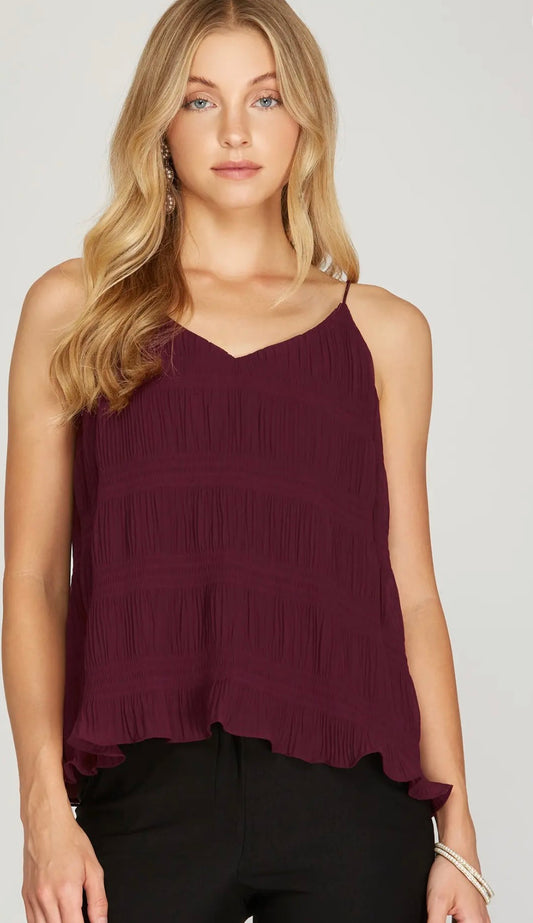 Wine Cami Top