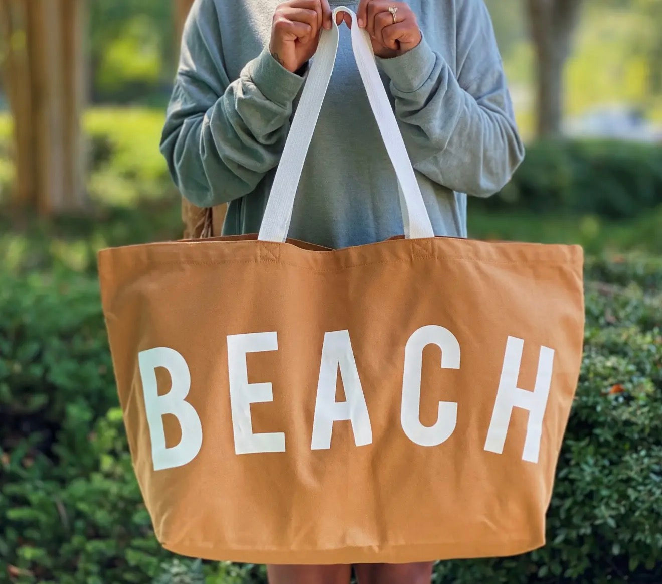 BEACH Canvas Tote