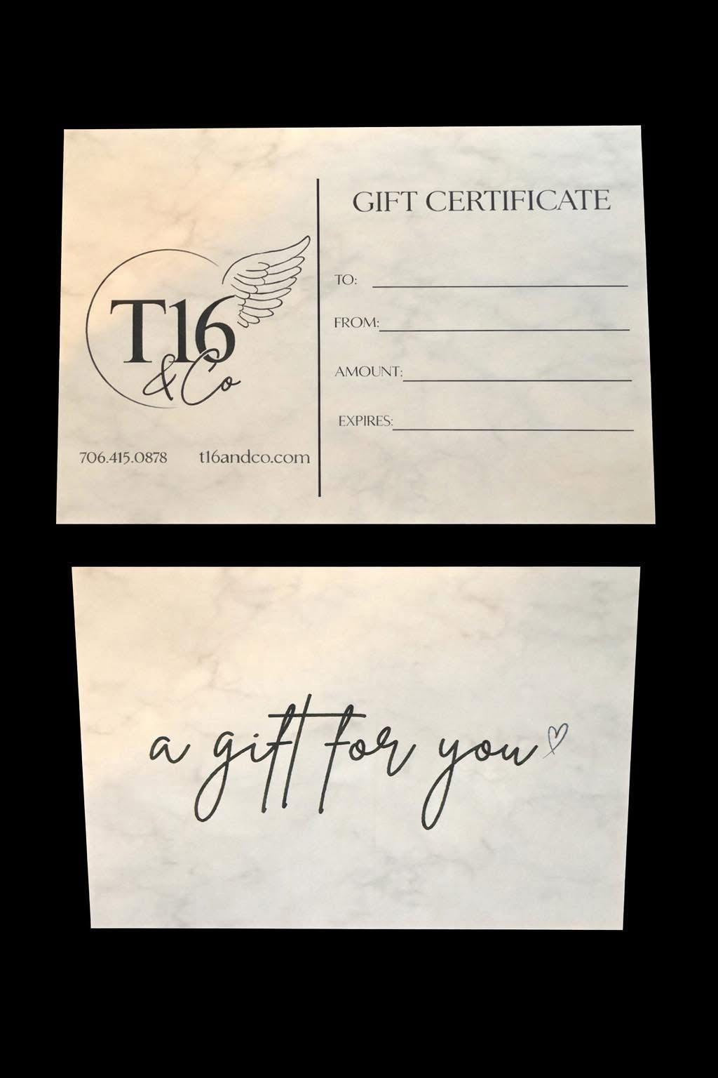 Gift Certificate