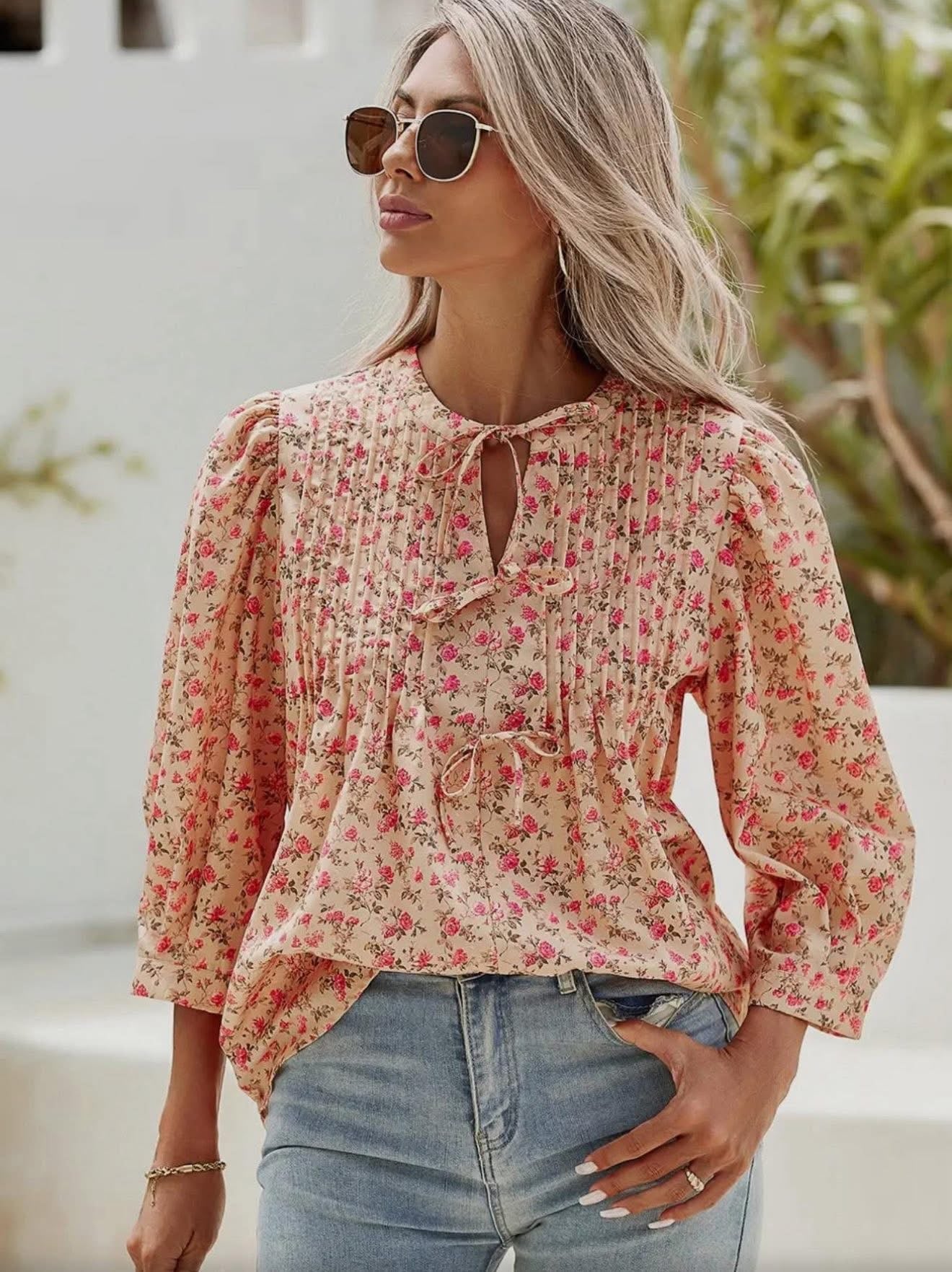 Floral L/S Top